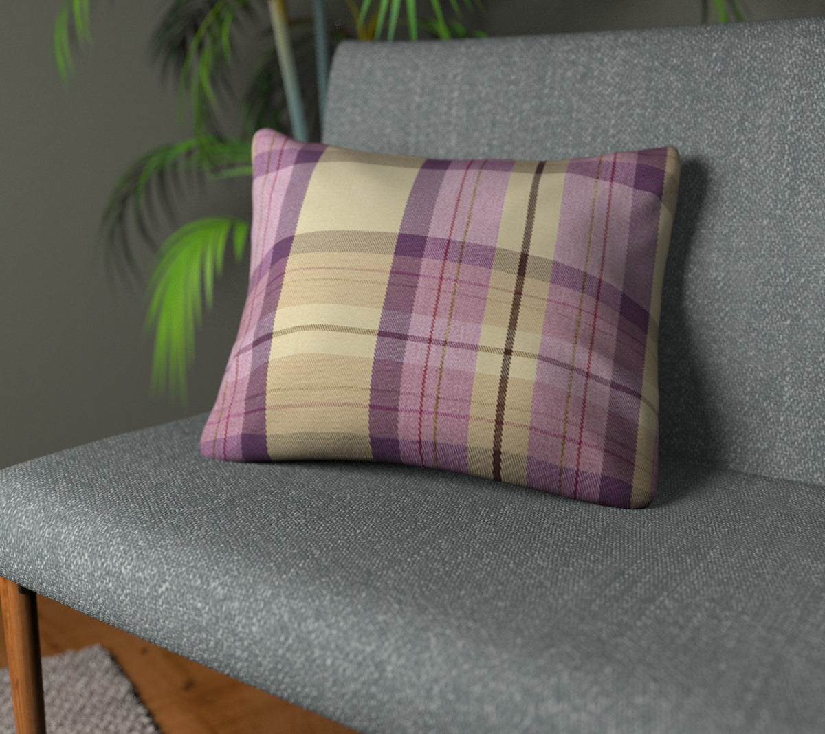 Cairngorm Thistle Plain Cushion