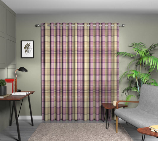 Cairngorm Thistle Eyelet Curtain