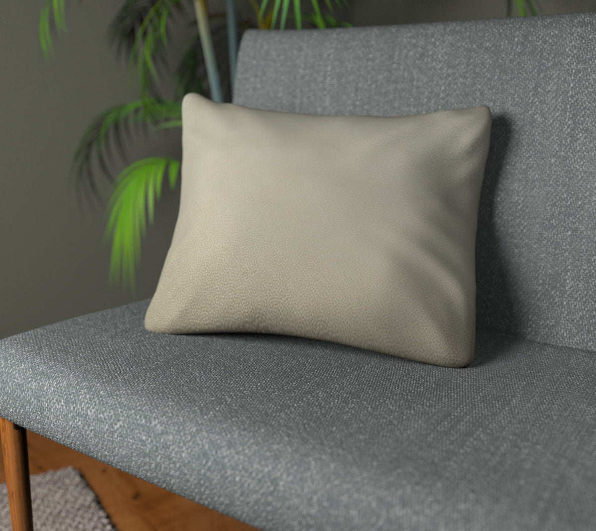 Crater Ivory Plain Cushion