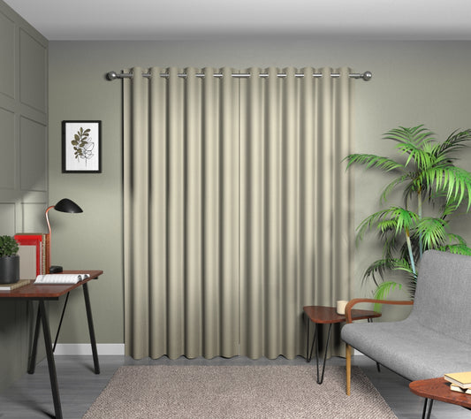Crater Ivory Eyelet Curtain