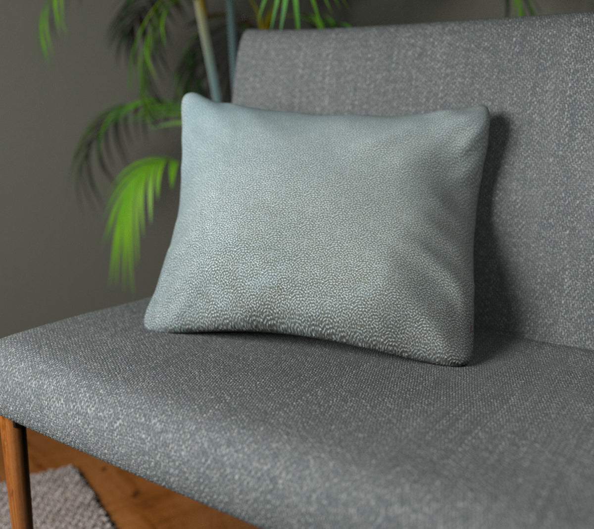 Crater Carbon Plain Cushion