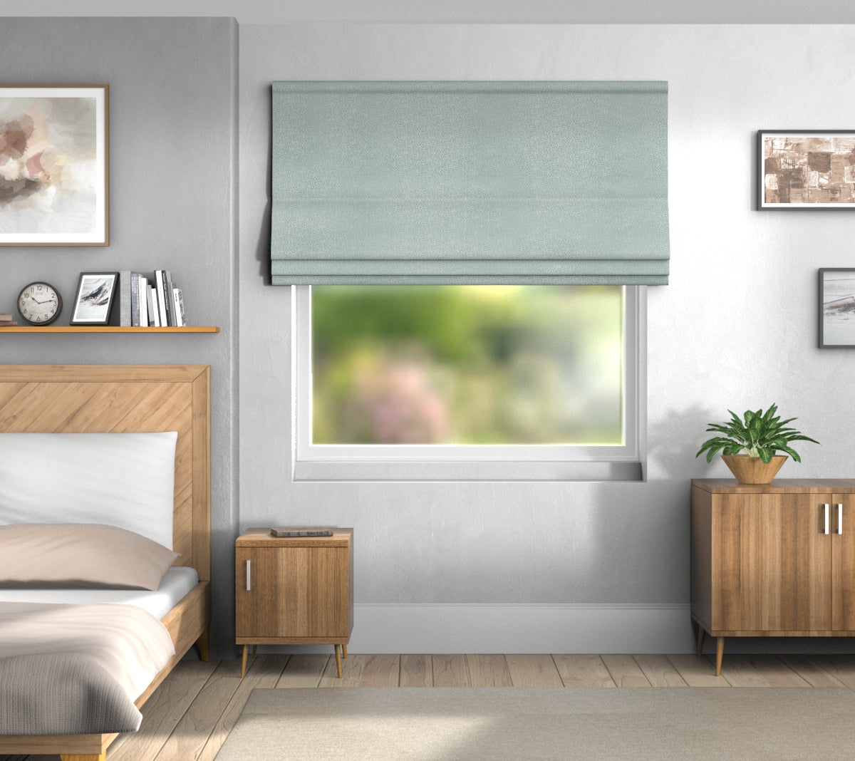 Crater Carbon Roman Blind