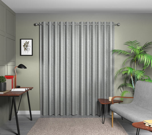Sonnet Graphite Eyelet Curtain