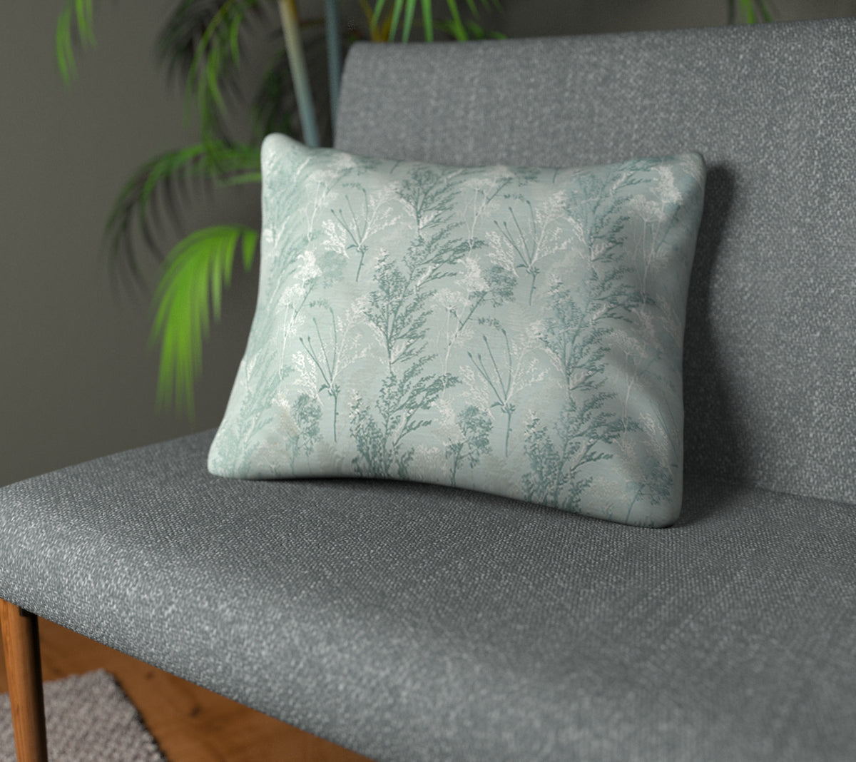 Keshiki Teal Plain Cushion