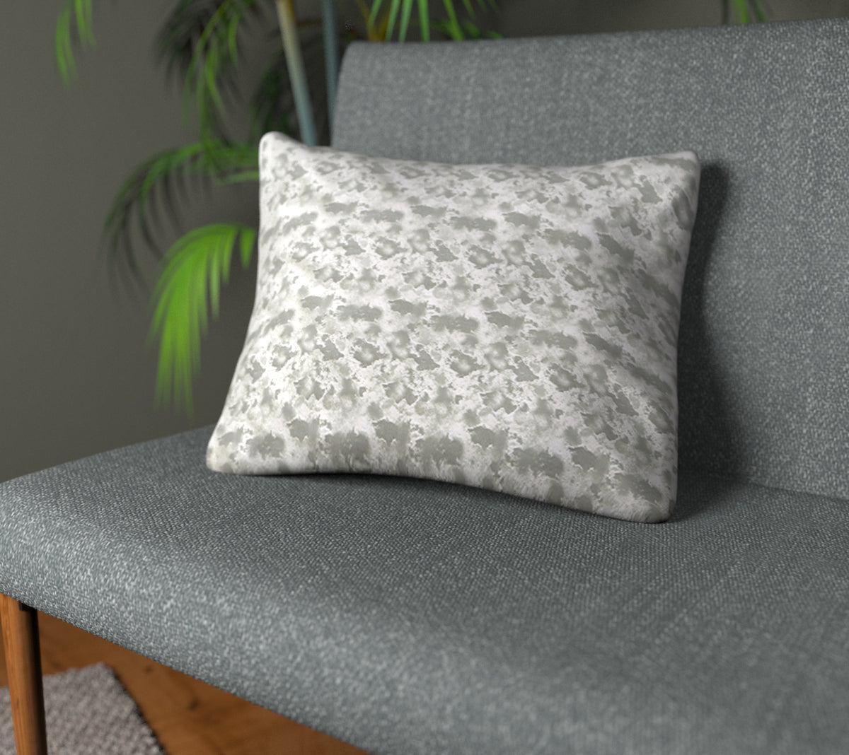 Moondust Chrome Plain Cushion