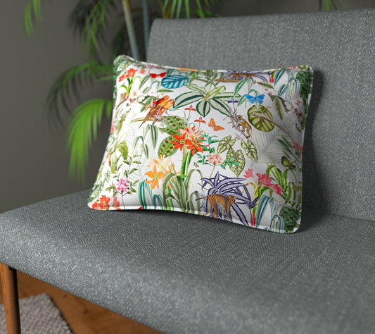 Barbados Tropical Piped Cushion