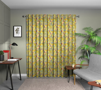Barbados Citron Eyelet Curtain