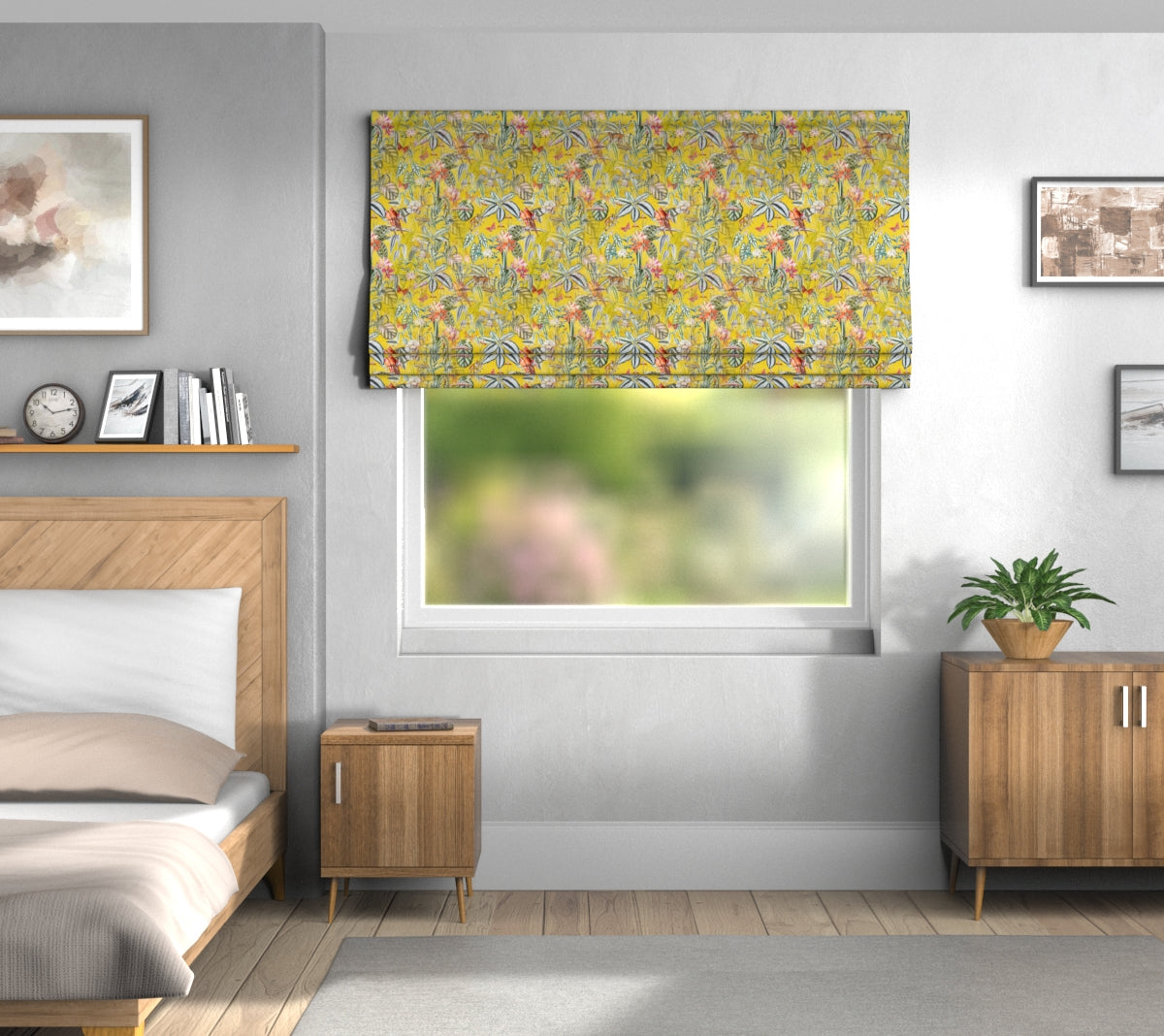 Barbados Citron Roman Blind