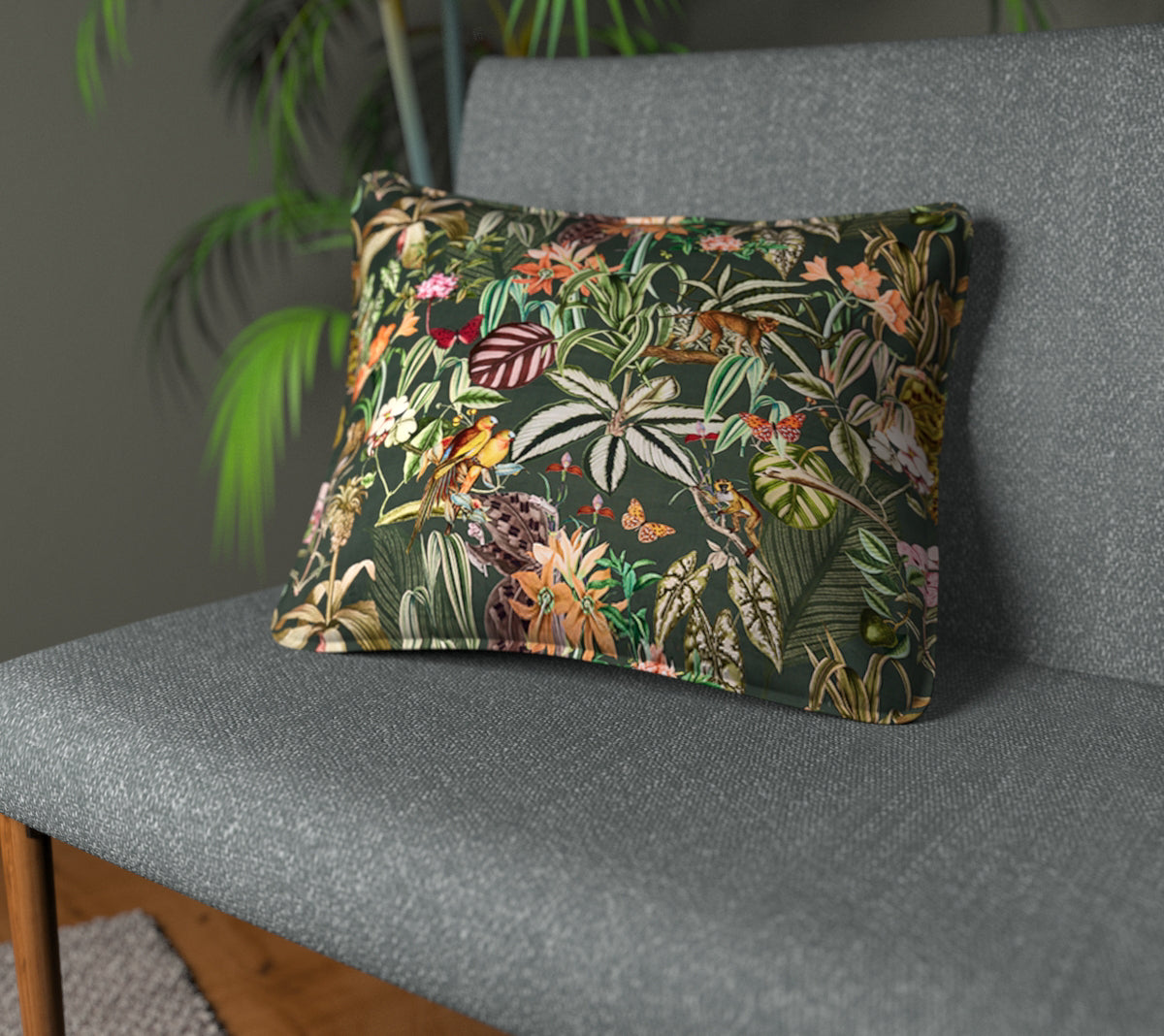 Barbados Jade Piped Cushion