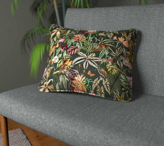 Barbados Jade Piped Cushion