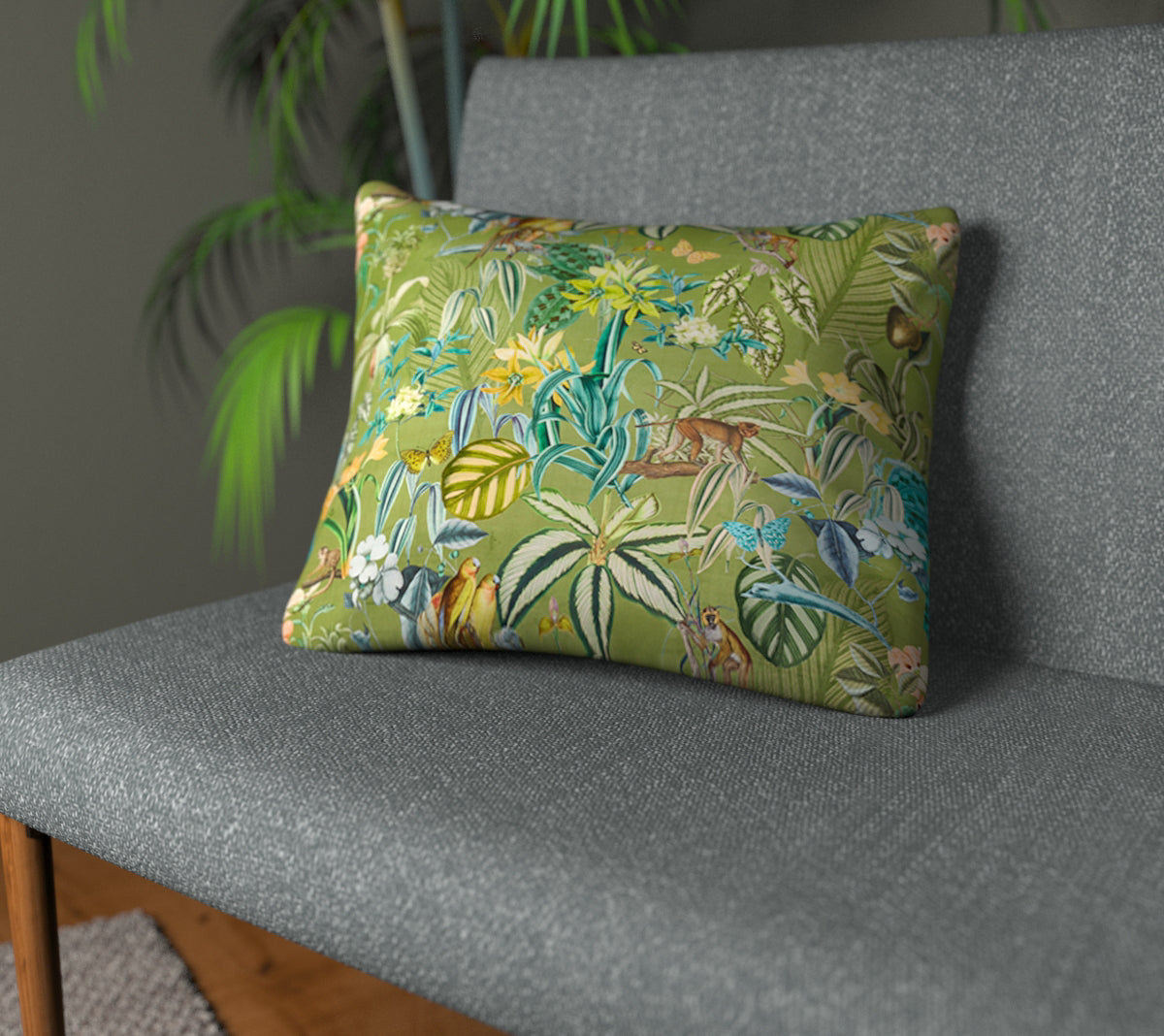 Barbados Palm Plain Cushion