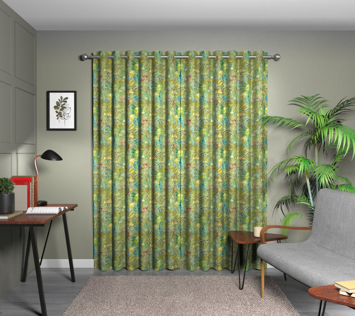 Barbados Palm Eyelet Curtain