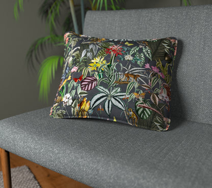 Barbados Dusk Piped Cushion