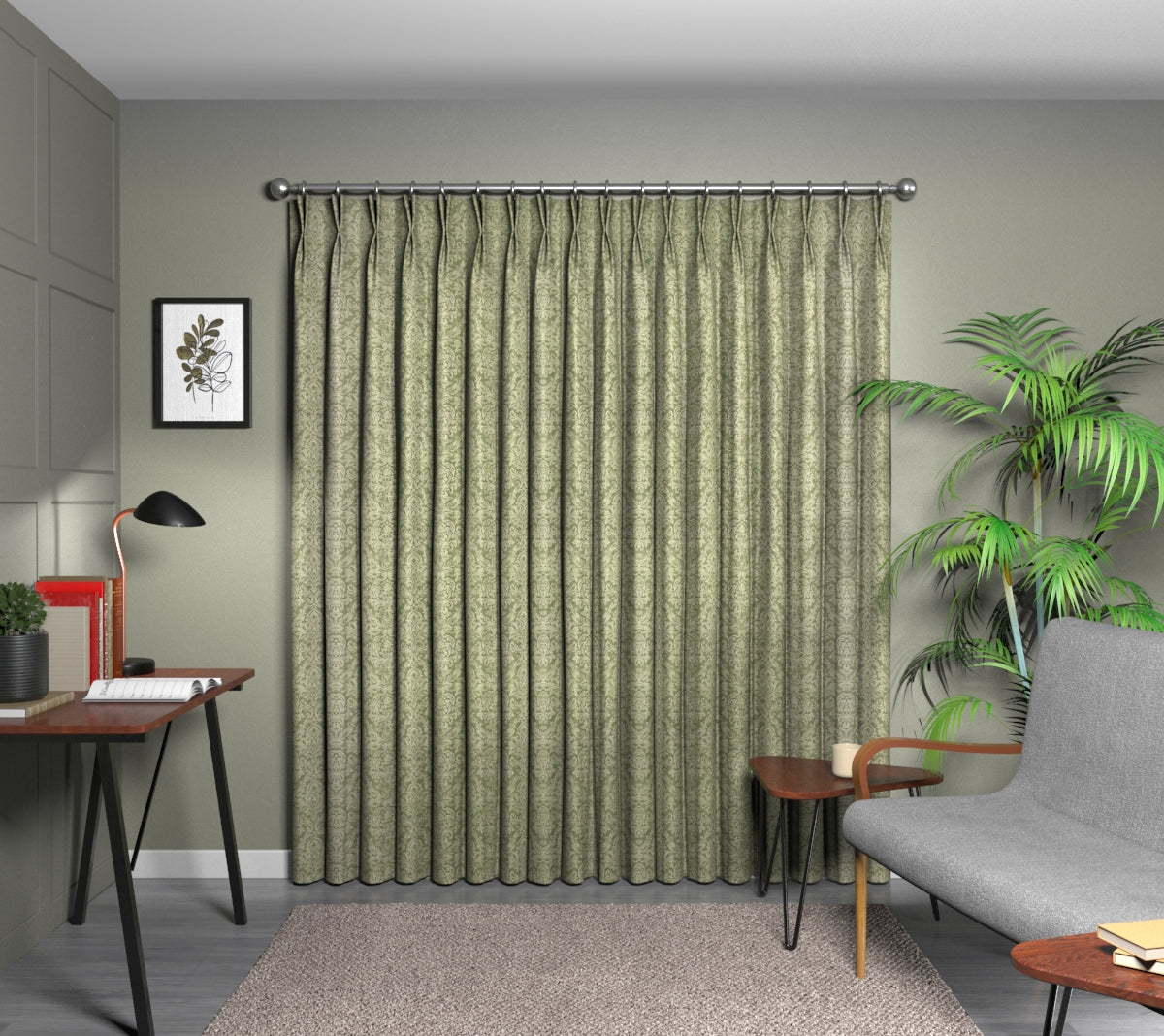 Hartfield Willow Double Pleat Curtain
