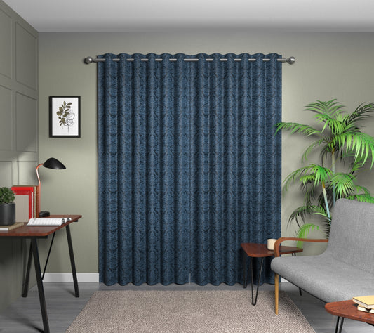Hartfield Sapphire Eyelet Curtain