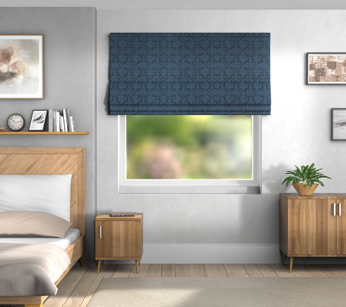 Hartfield Sapphire Roman Blind