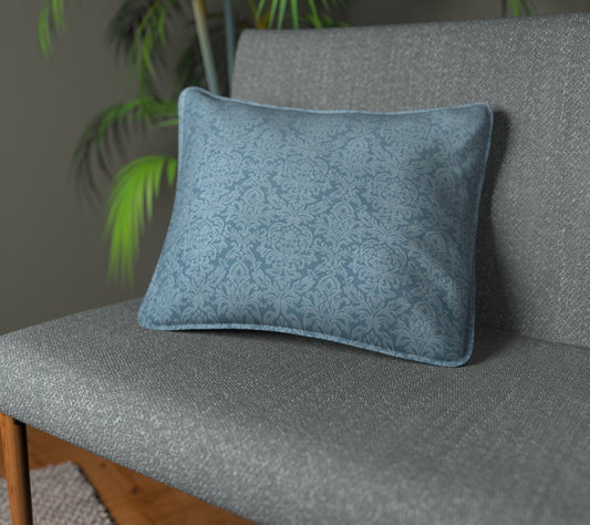 Hartfield Bluebell Piped Cushion