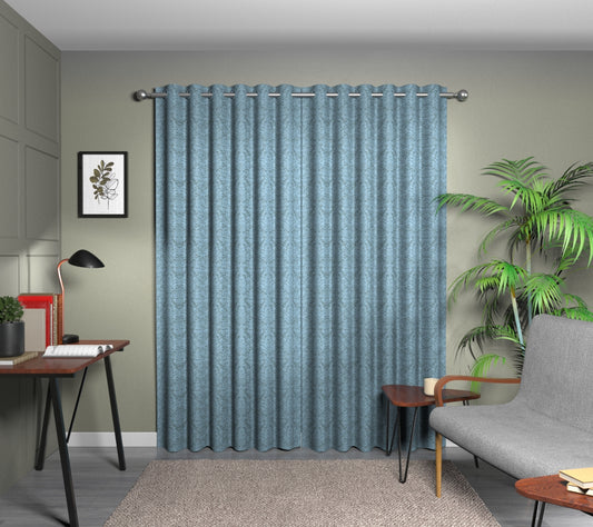 Hartfield Bluebell Eyelet Curtain