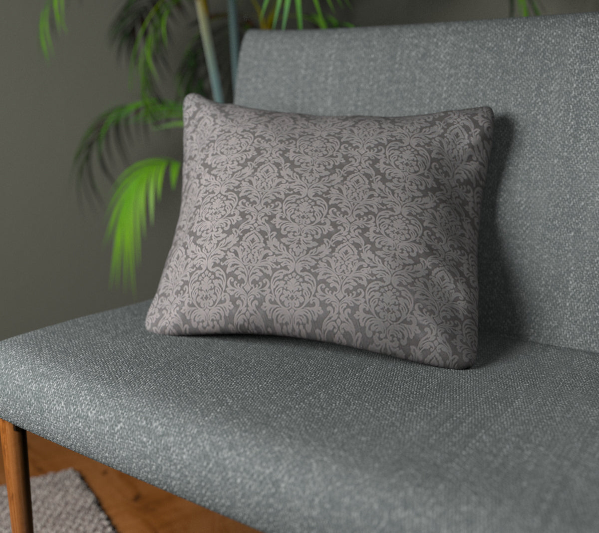 Hartfield Pewter Plain Cushion