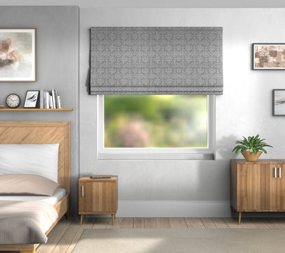Hartfield Pewter Roman Blind