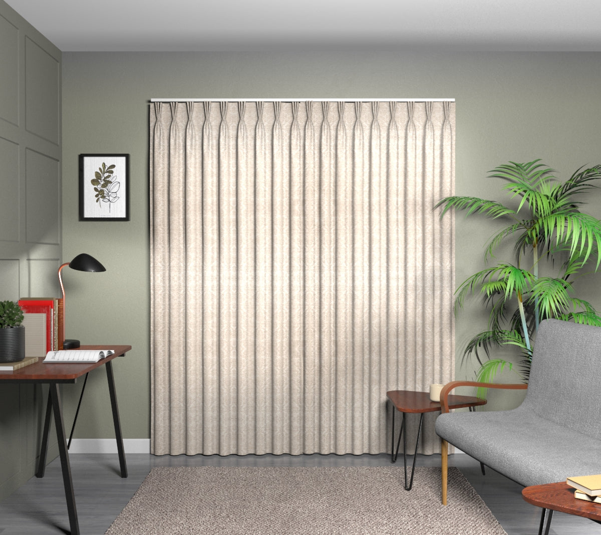 Hartfield Chantilly Triple Pleat Curtain