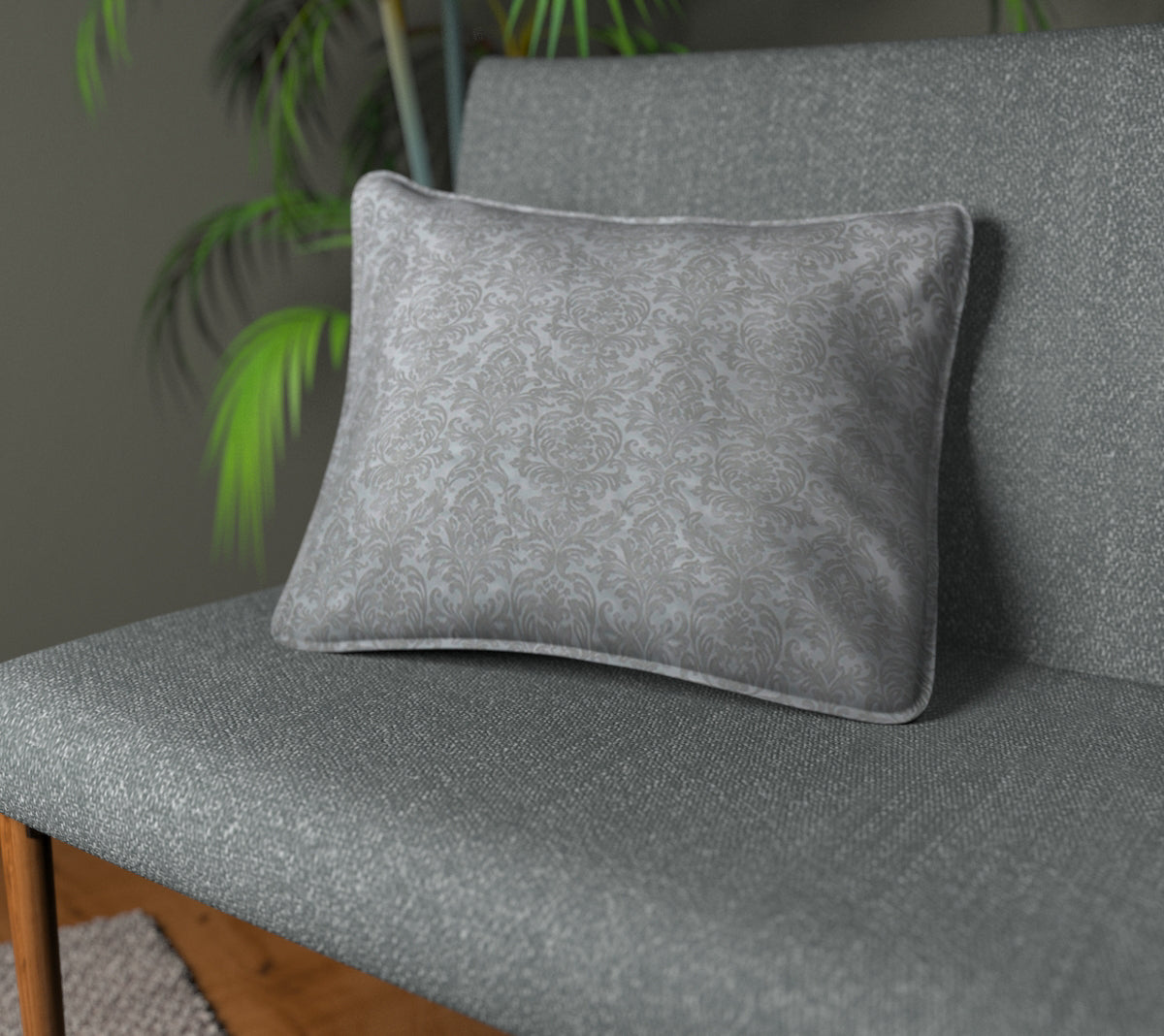 Hartfield Mercury Piped Cushion
