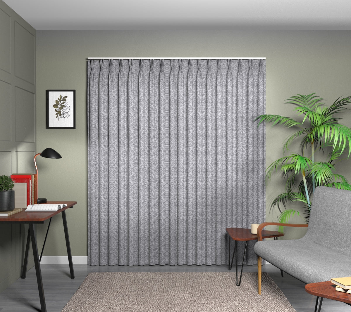 Hartfield Mercury Triple Pleat Curtain