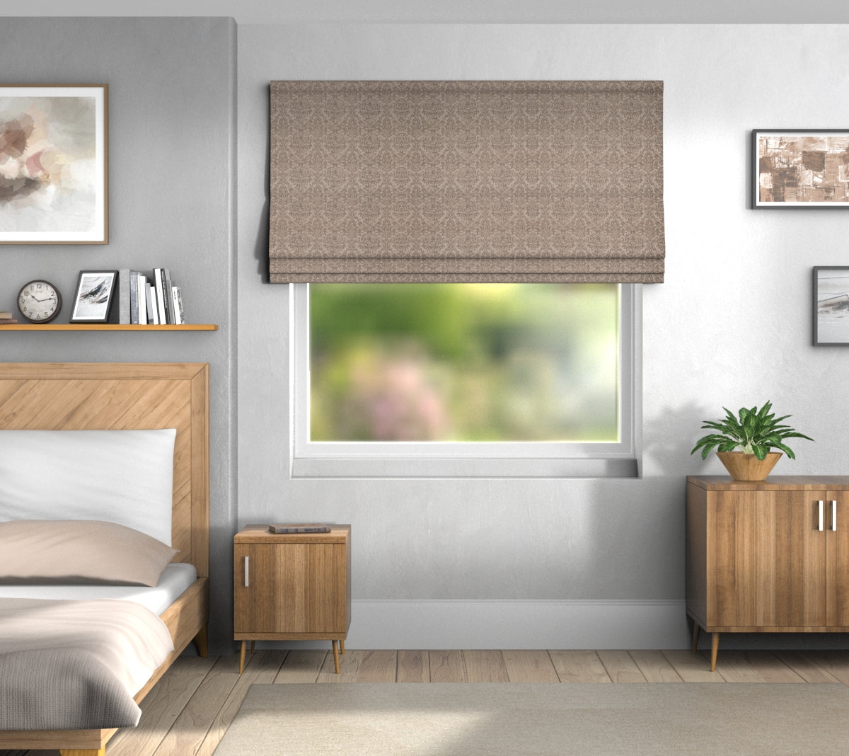 Hartfield Angora Roman Blind