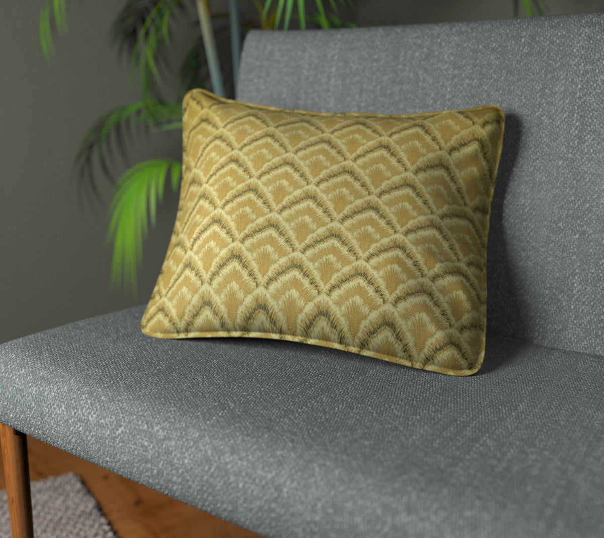 Assam Zest Piped Cushion
