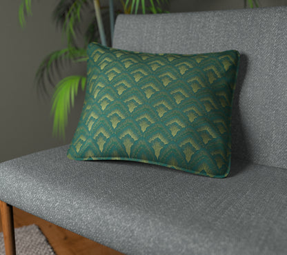Assam Rainforest Piped Cushion