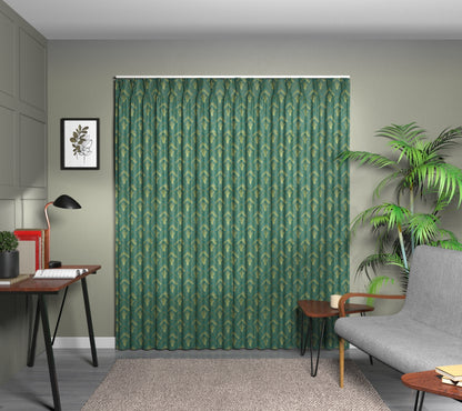 Assam Rainforest Triple Pleat Curtain
