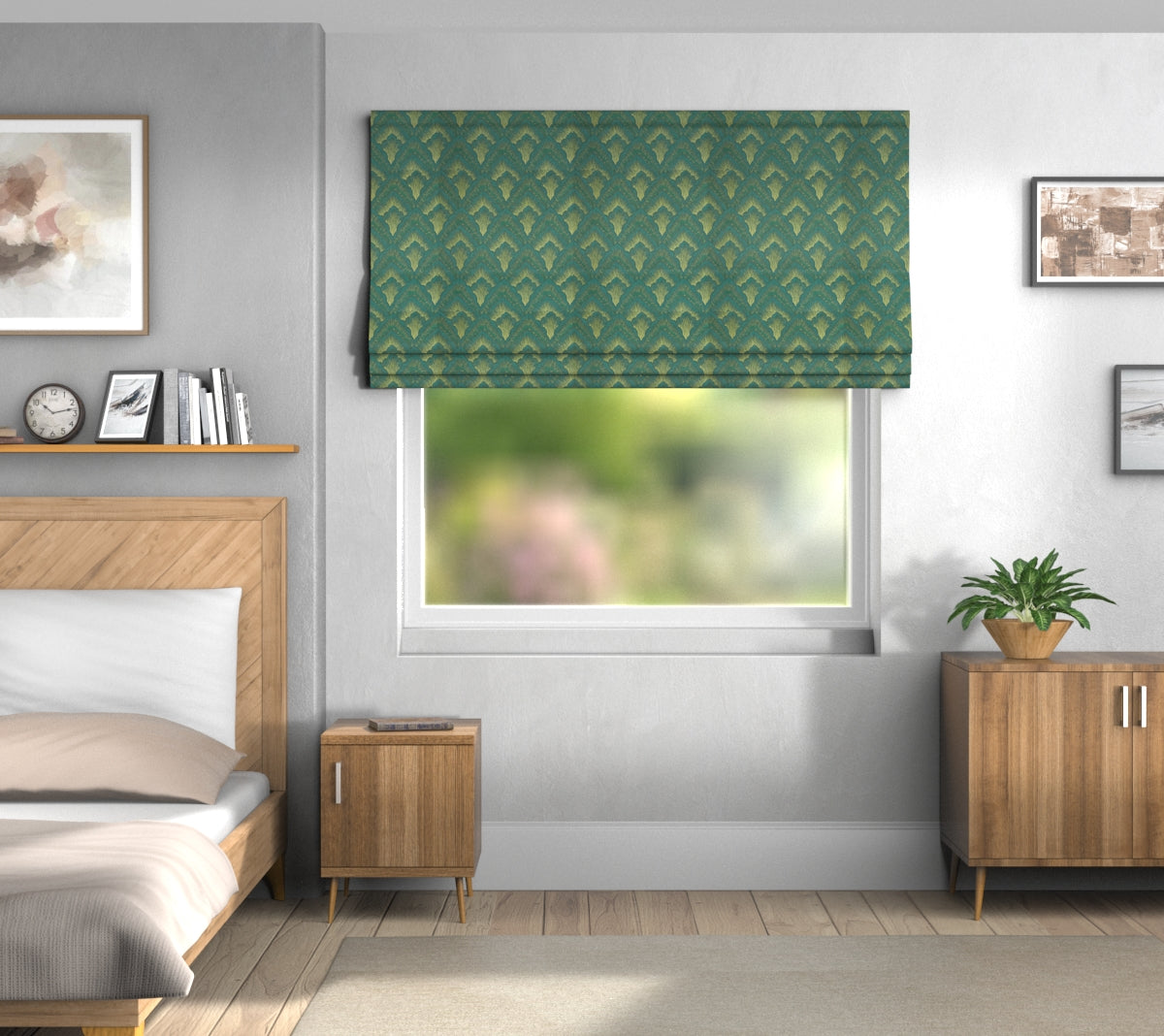 Assam Rainforest Roman Blind