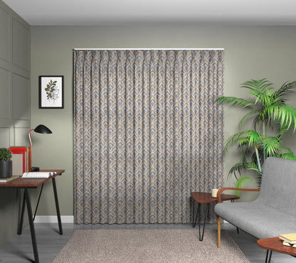 Assam Pepperpod Triple Pleat Curtain