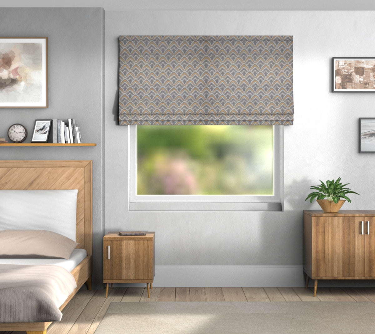 Assam Pepperpod Roman Blind
