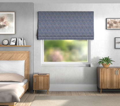 Assam Indigo Roman Blind