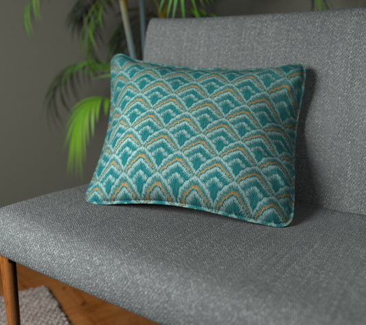 Assam Ocean Piped Cushion