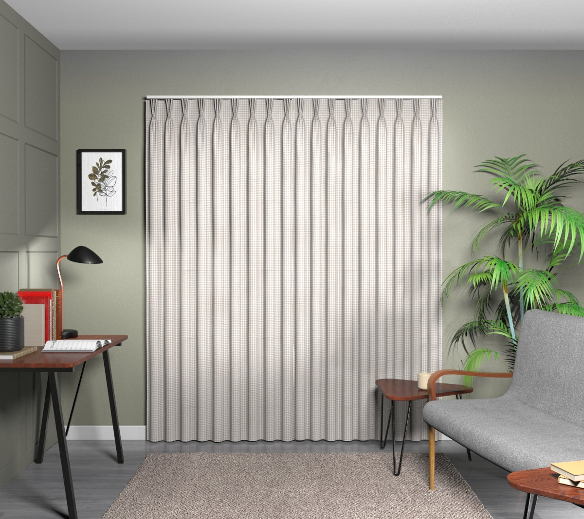 Arlington Linen Triple Pleat Curtain