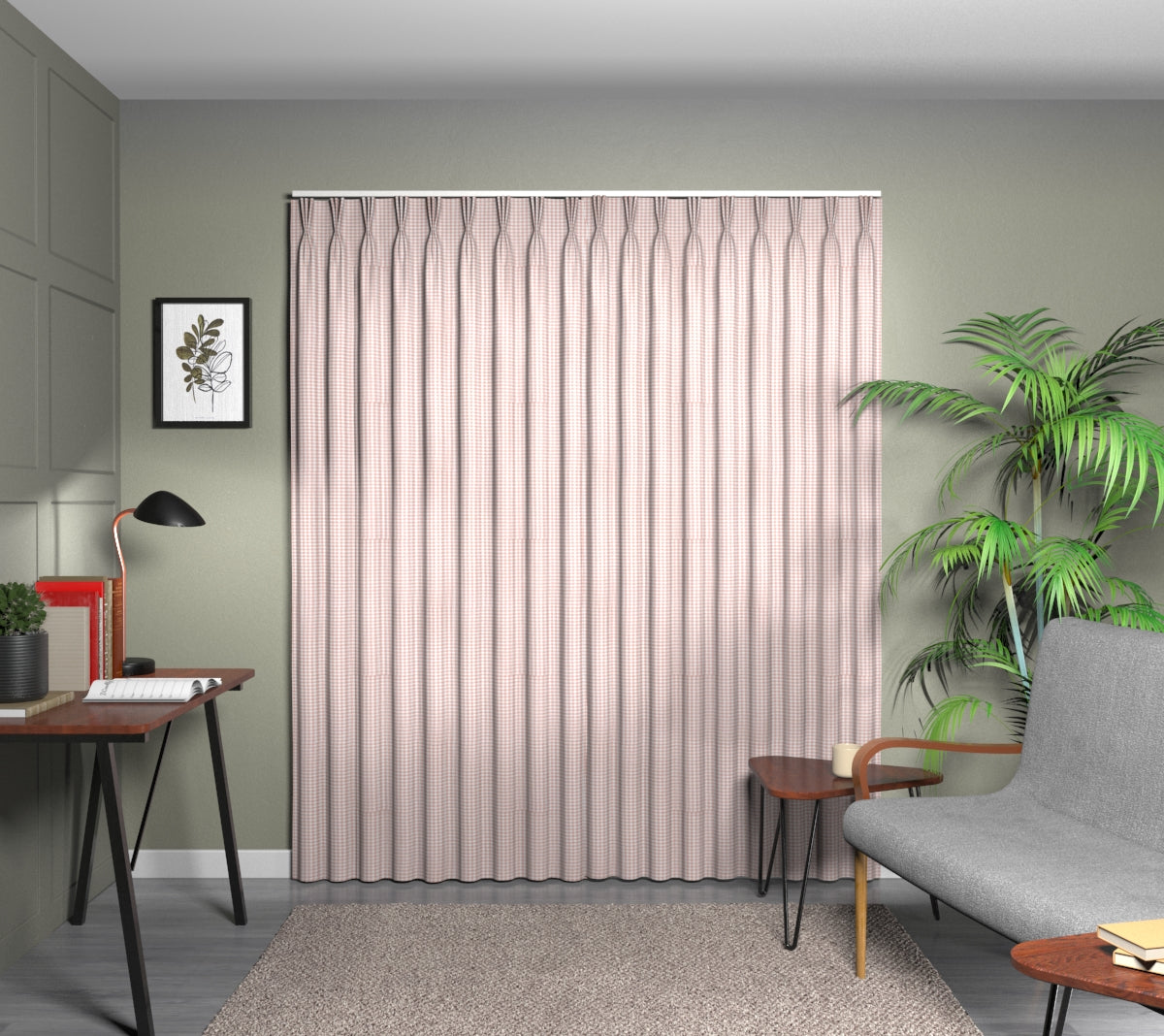 Arlington Blossom Triple Pleat Curtain