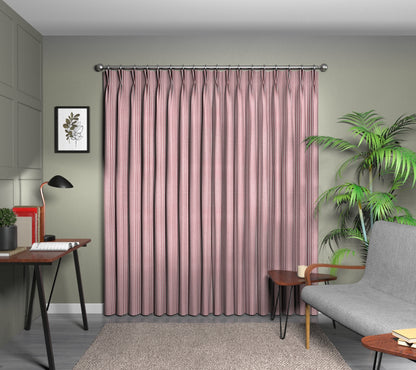 Arlington Strawberry Double Pleat Curtain