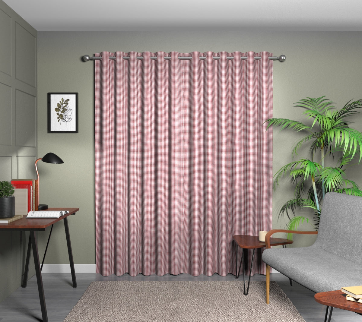 Arlington Strawberry Eyelet Curtain