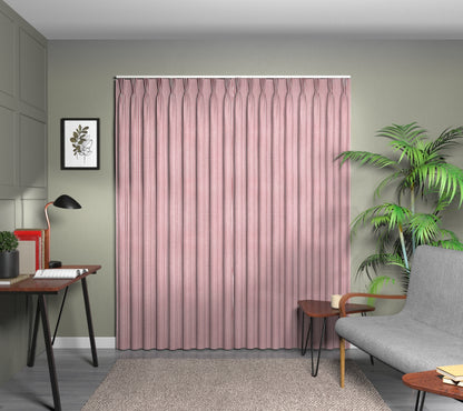 Arlington Strawberry Triple Pleat Curtain