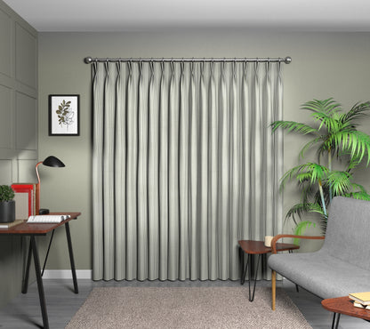 Arlington Sage Double Pleat Curtain