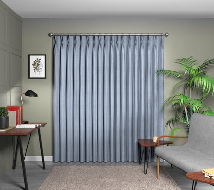 Arlington Cobalt Double Pleat Curtain