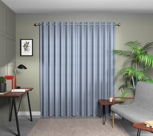 Arlington Cobalt Eyelet Curtain