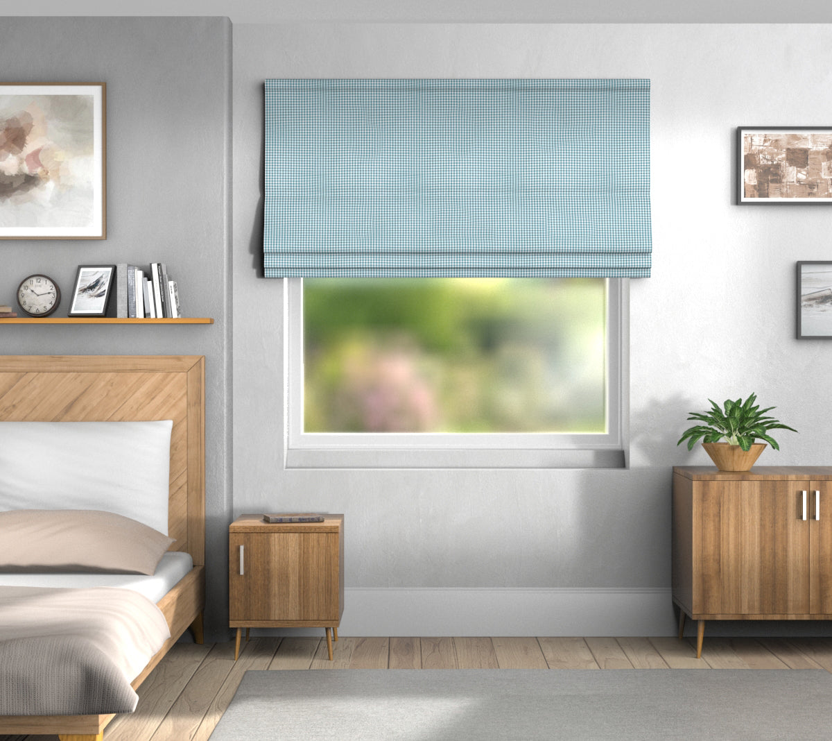 Arlington Peacock Roman Blind