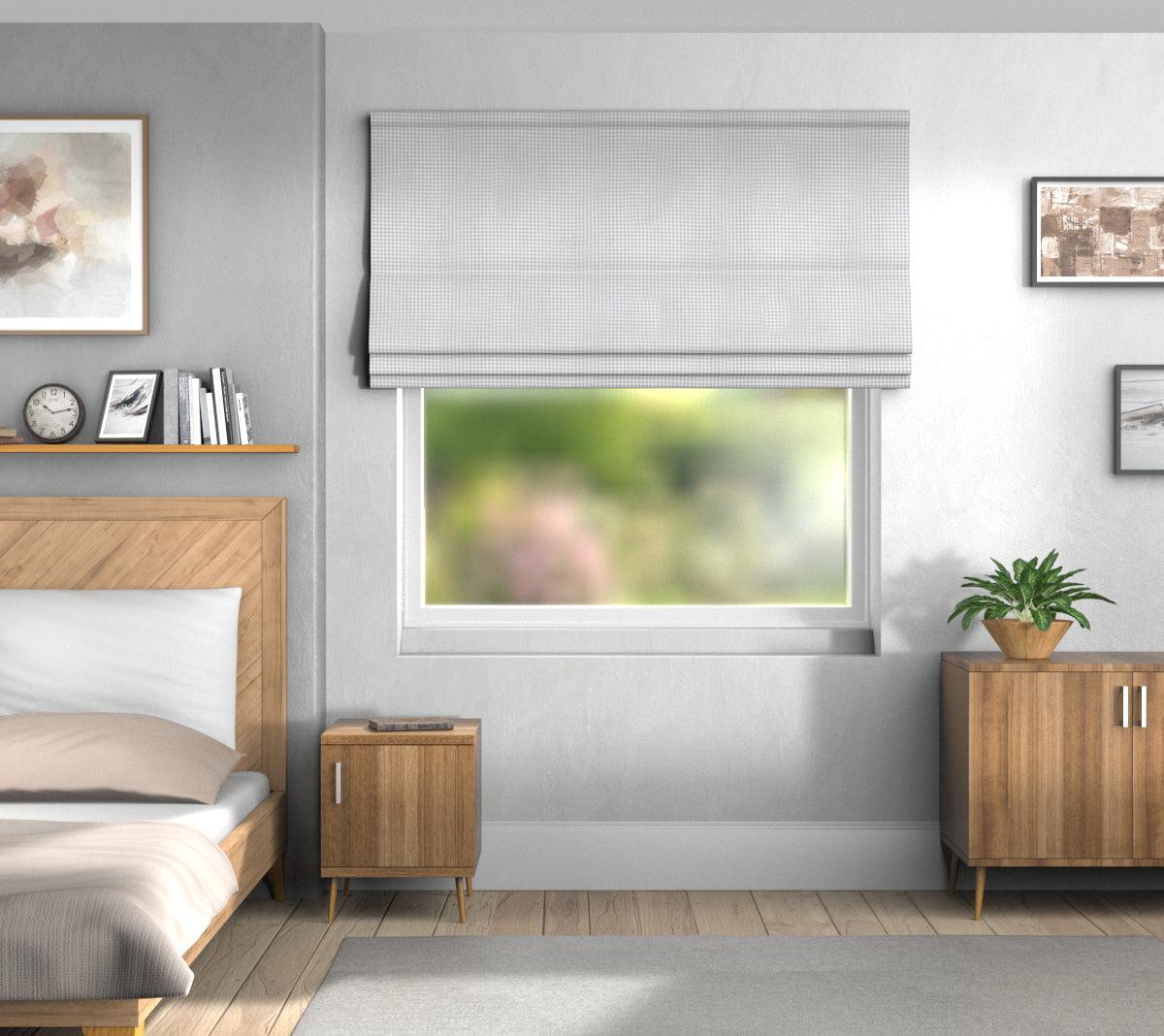 Arlington Silver Roman Blind