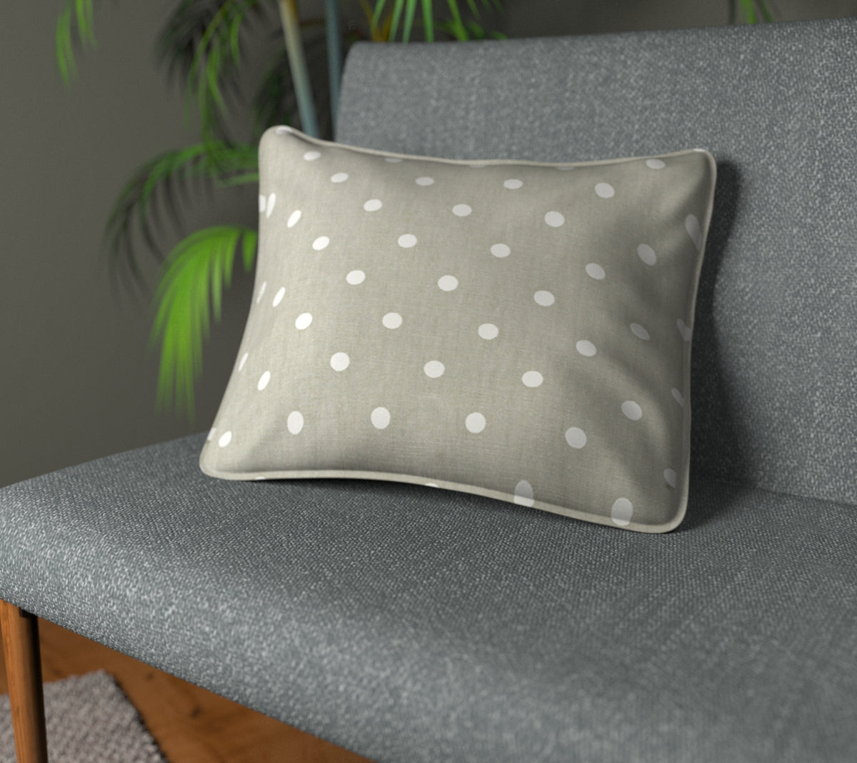 Full Stop Vellum Piped Cushion