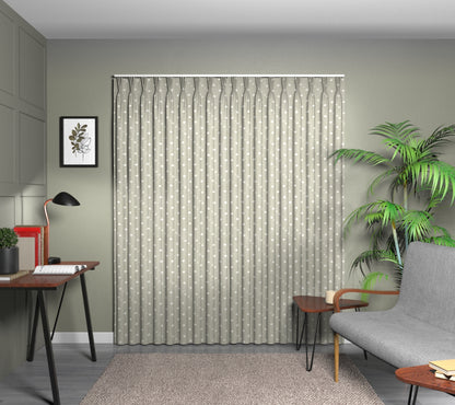 Full Stop Vellum Triple Pleat Curtain