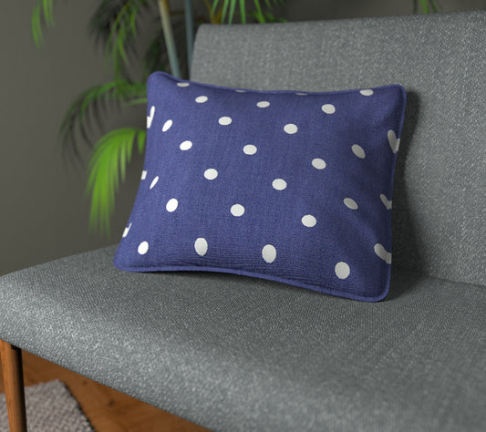 Full Stop Denim Piped Cushion
