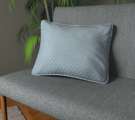 Full Stop Larkspur Piped Cushion